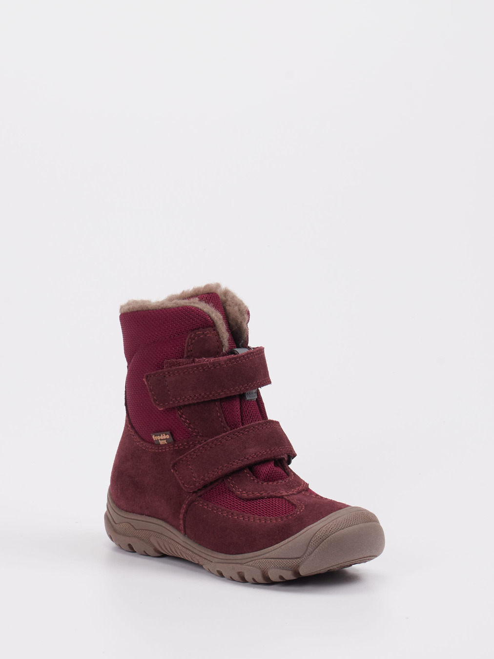 Froddo – Winterstiefel aus Veloursleder bordeauxrot