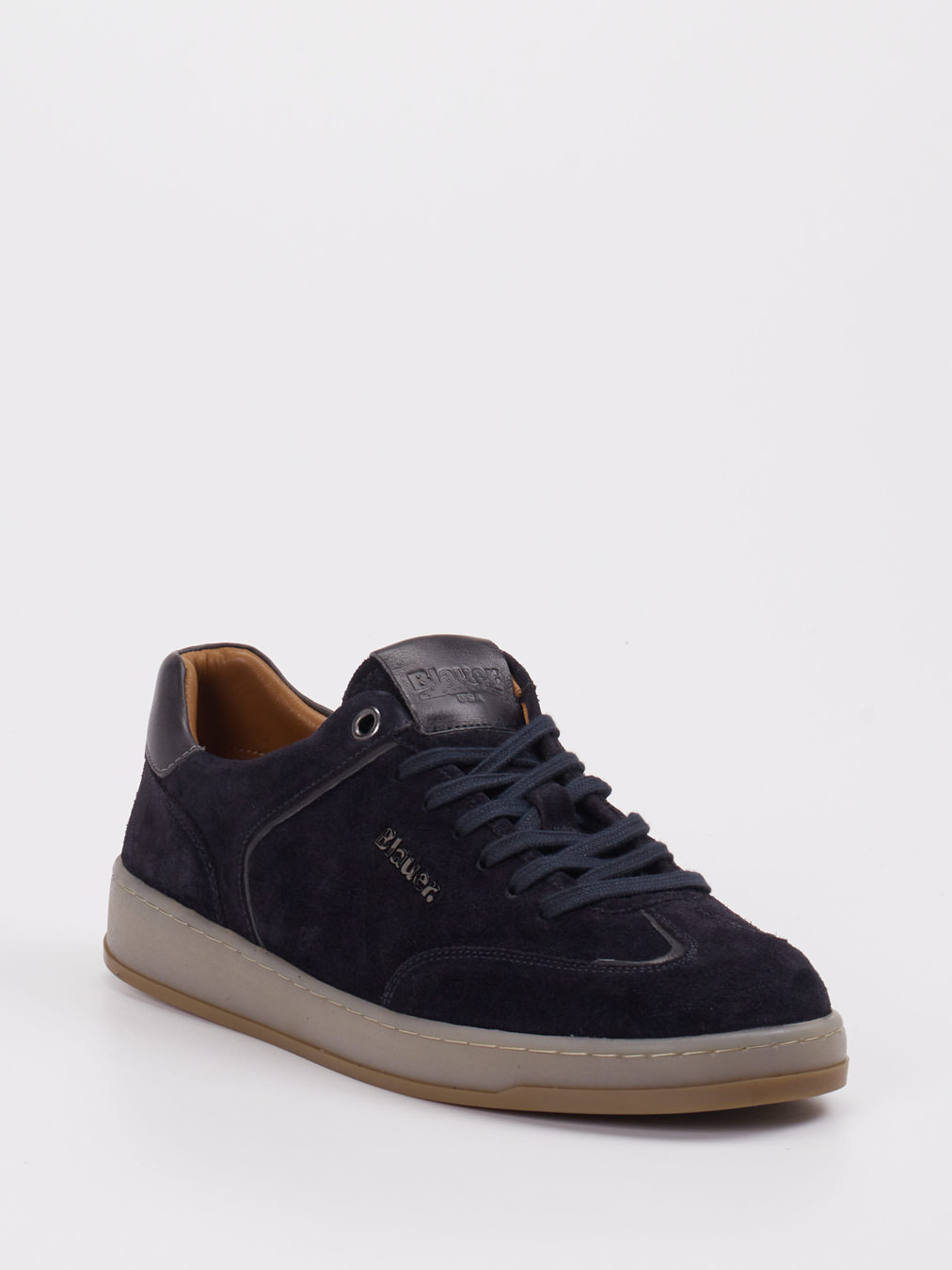 Blauer – Sneaker aus Veloursleder Dunkelblau