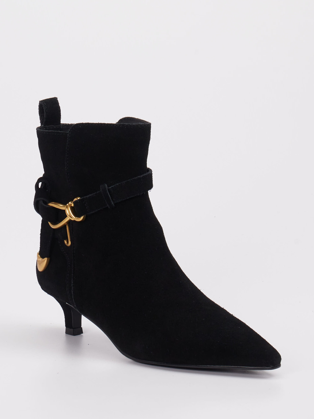 Steve Madden – Stiefelette aus Veloursleder schwarz