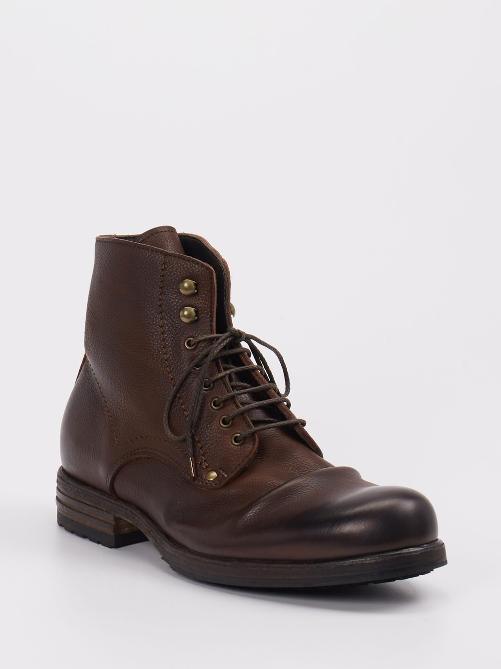 Shoto – Schnürboots aus Kalbleder Dunkelbraun