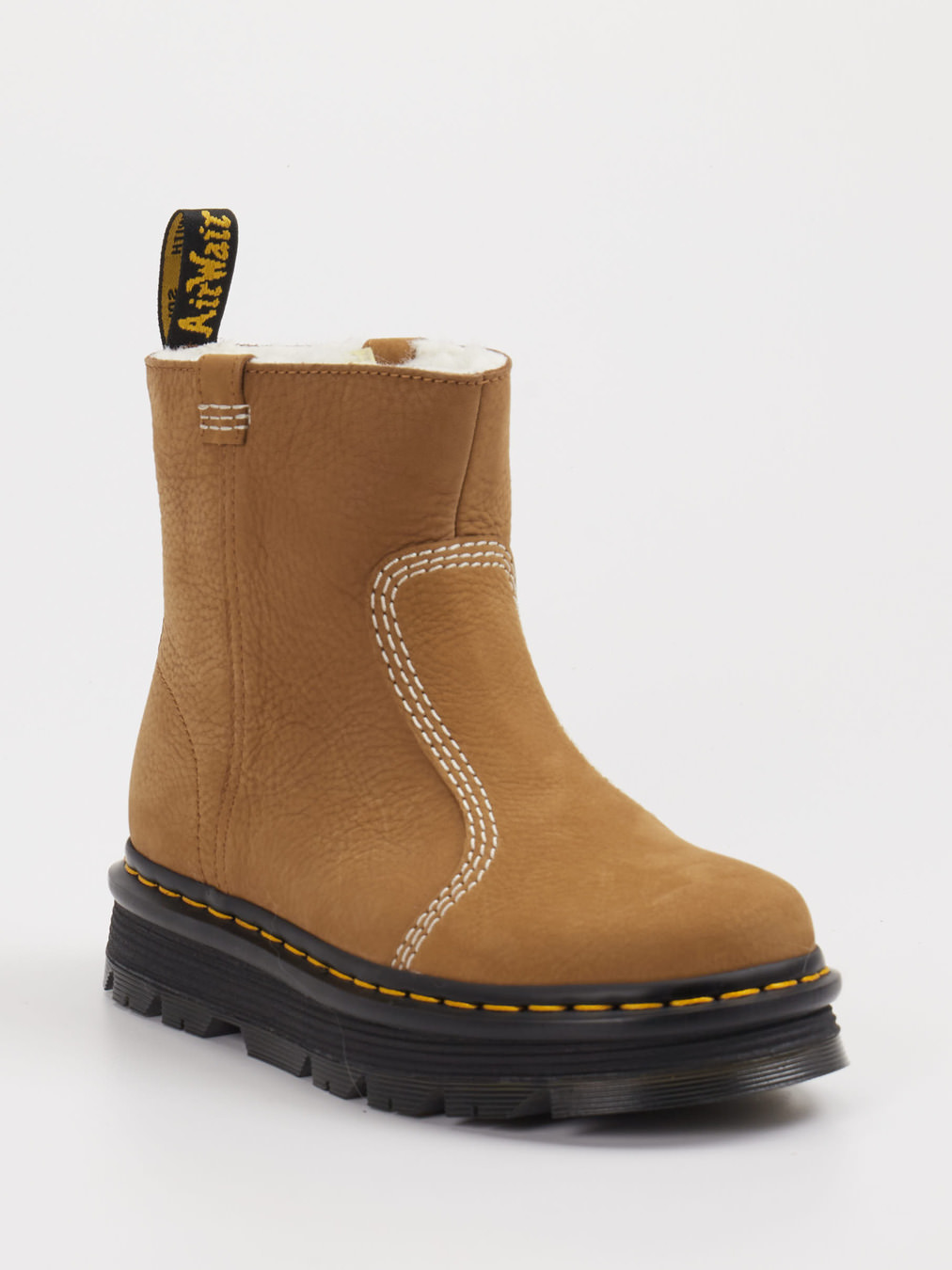 Dr. Martens – Stiefeletten aus Leder hellbraun