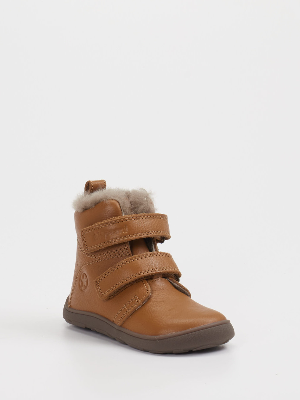 Bisgaard – Klettboots aus Leder cognacbraun