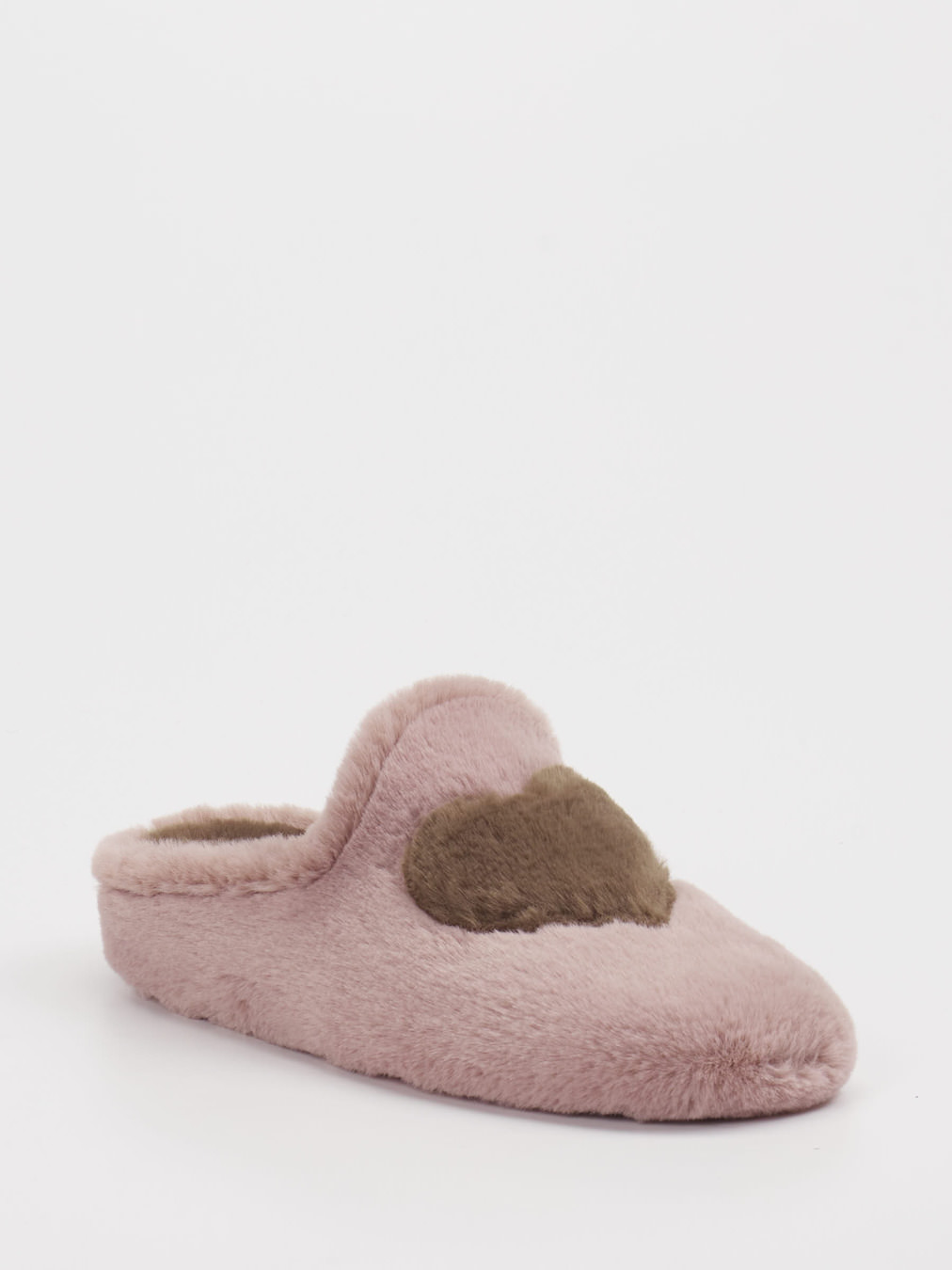 Thies – Pantoffeln aus Textil in Altrosa