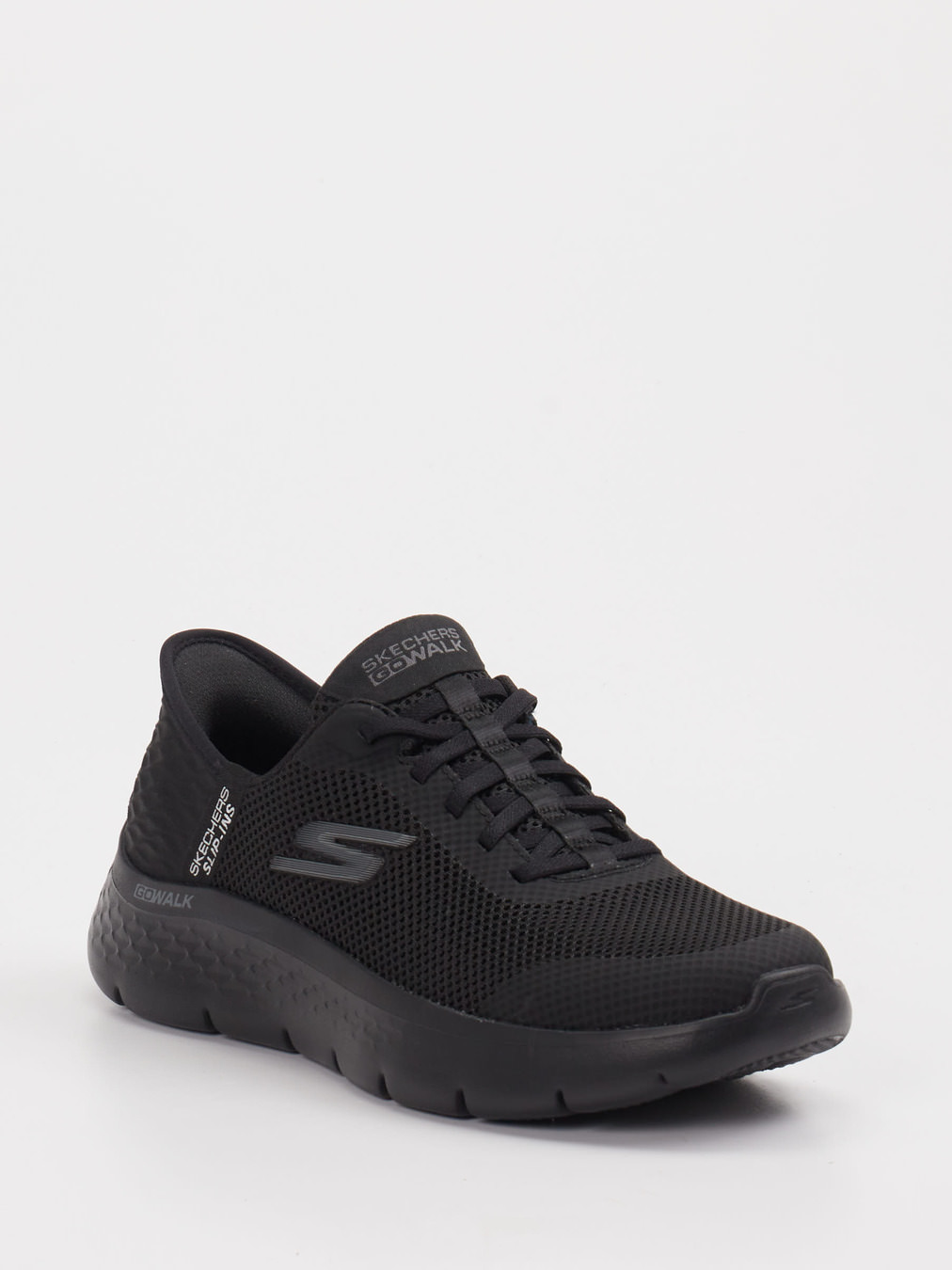 Skechers – Slip-On Sneaker aus Textil Schwarz
