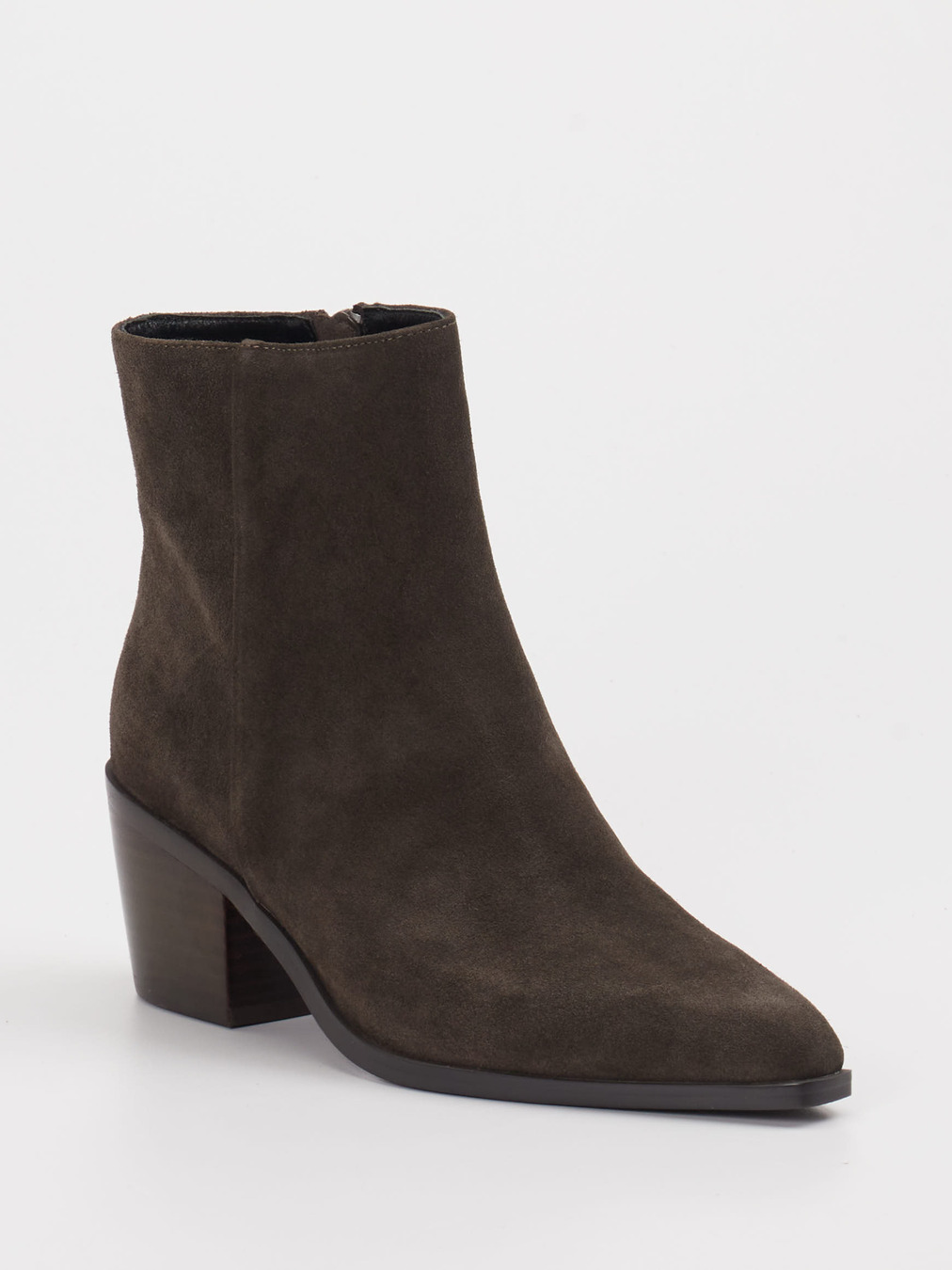 Vivian Ray – Stiefeletten aus Veloursleder Dunkelbraun