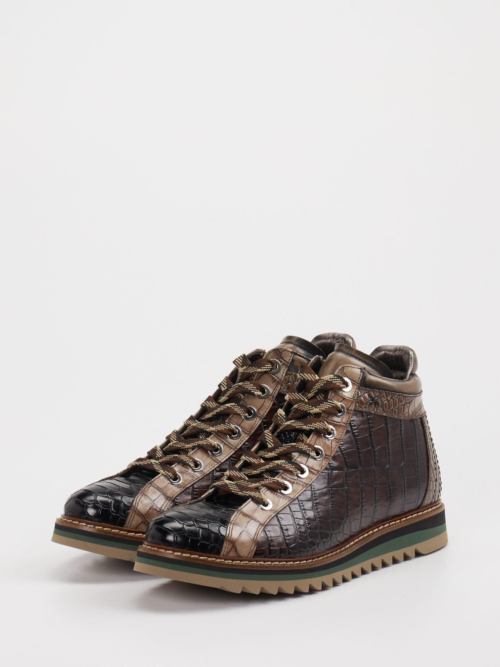 Konstantin Starke – Schnürboots aus Kalbleder Dunkelbraun