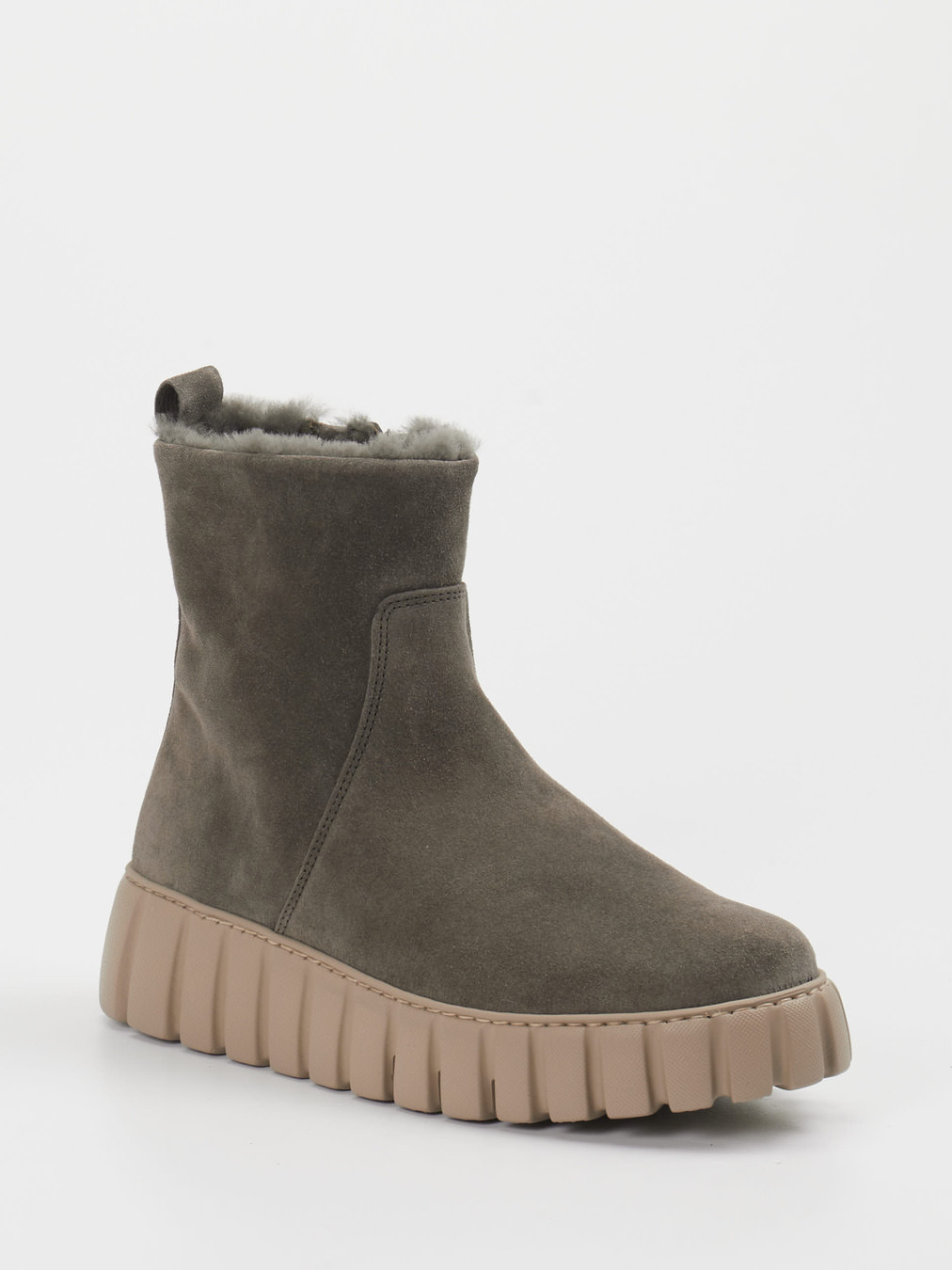 Gabor Comfort – Stiefeletten aus Veloursleder braun