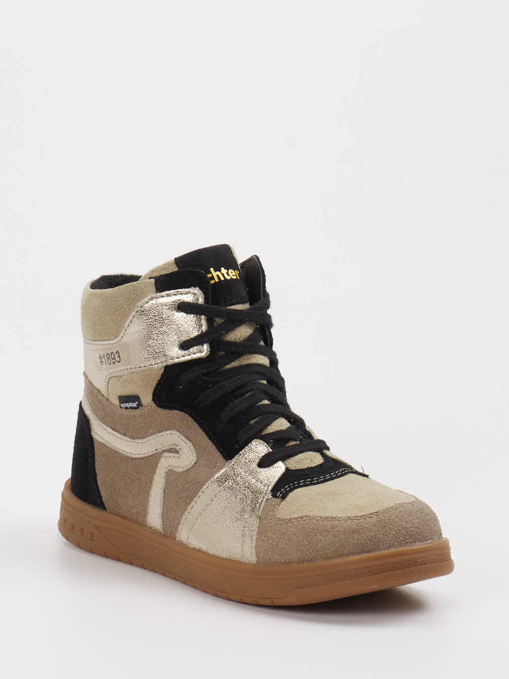 Richter – High-Top-Sneaker aus Veloursleder Beigebraun