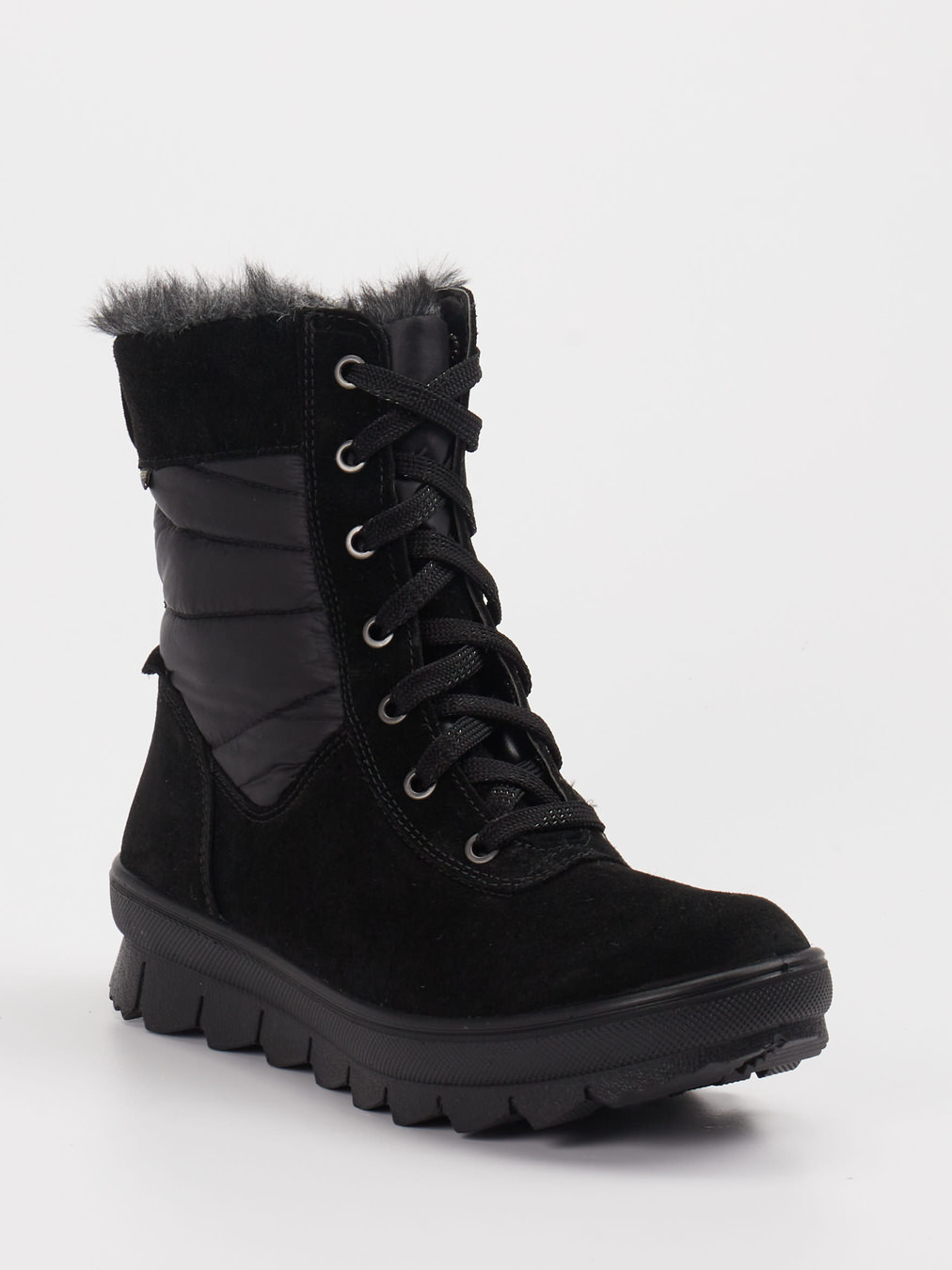 Legero – Winterboots aus Leder und Nylon Schwarz