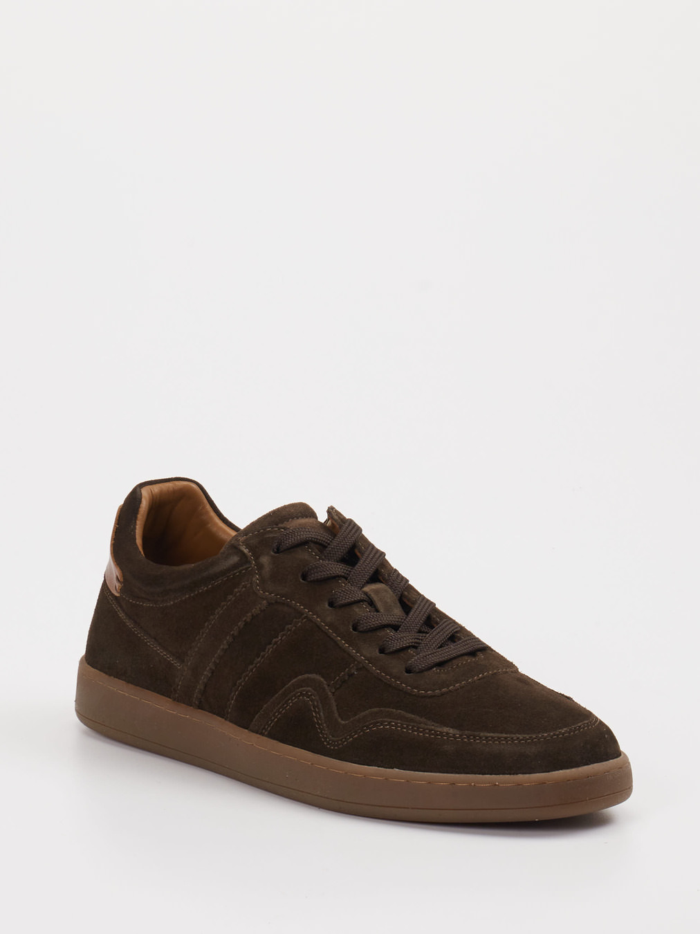 Daniel Kenneth – Sneaker aus Veloursleder Dunkelbraun