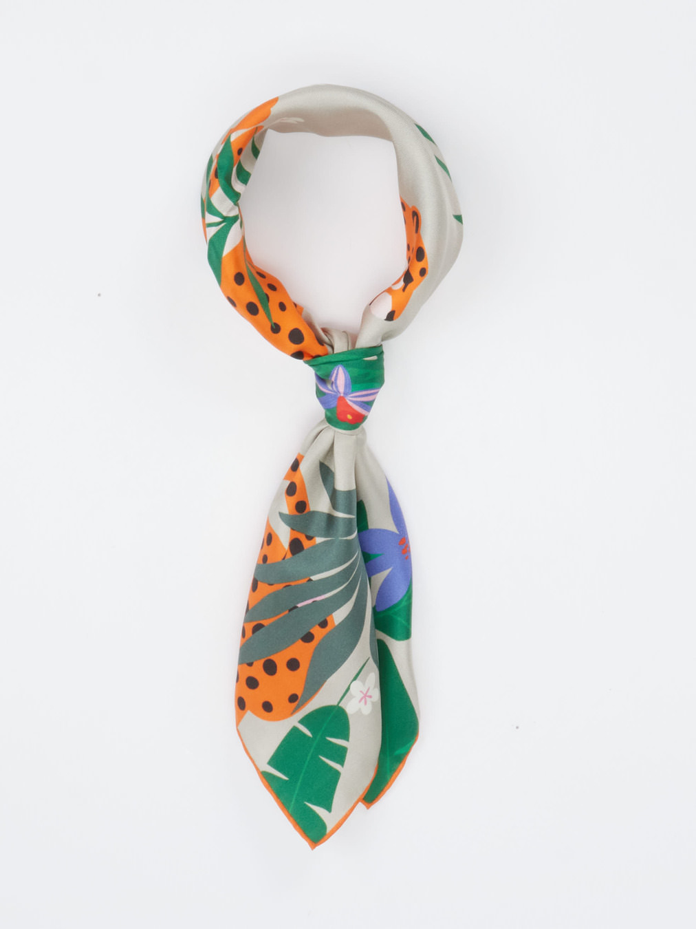 Lua Accessories – Nickituch aus Satin mit Tierprint