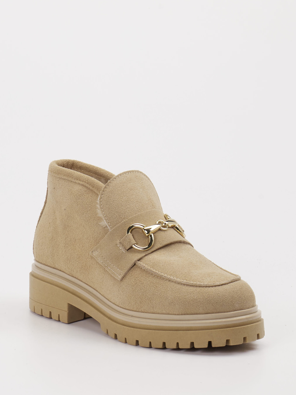 Konstantin Starke – Loafer aus Veloursleder beige
