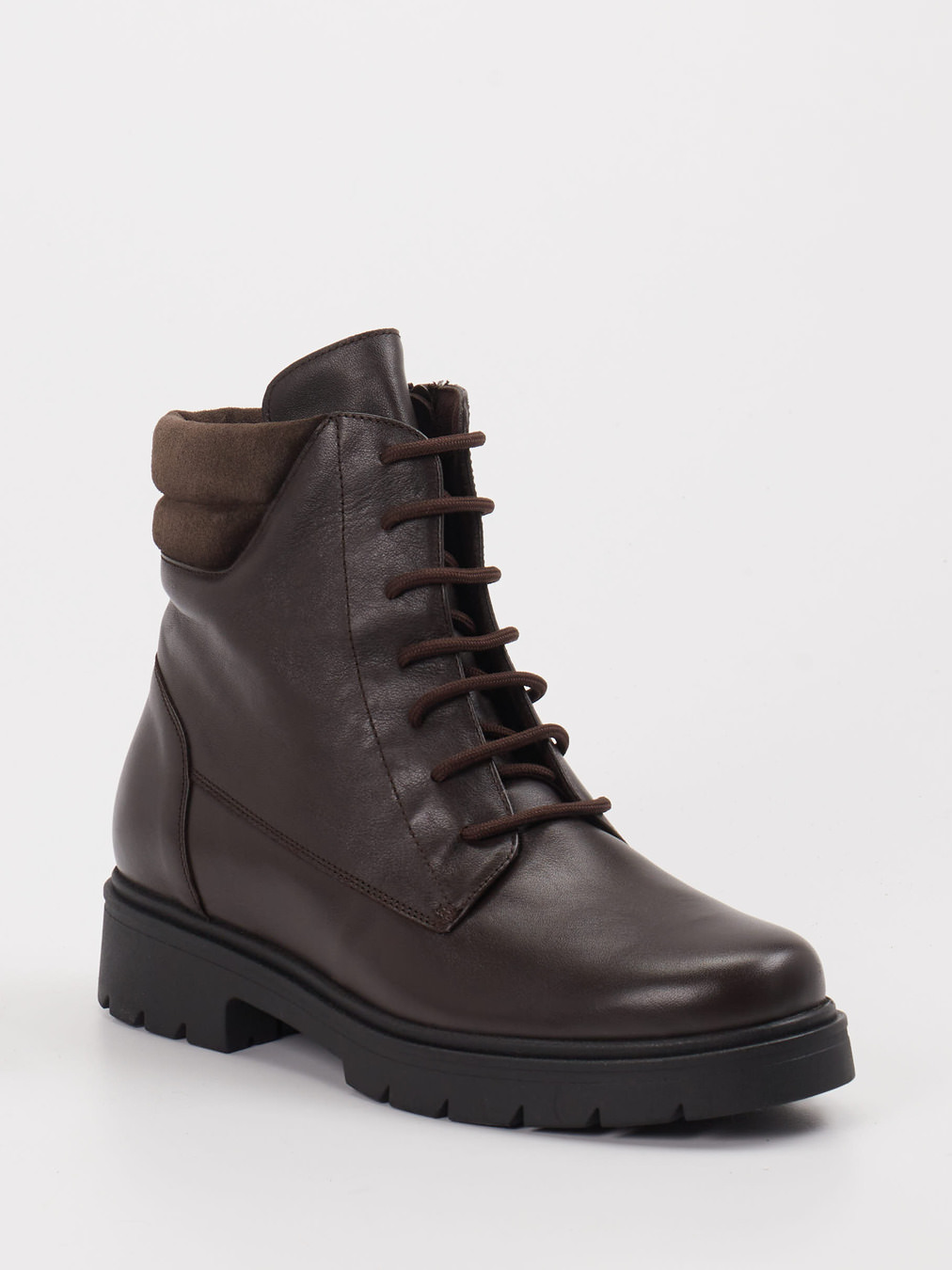 Piesanto – Schnürboots aus Leder dunkelbraun