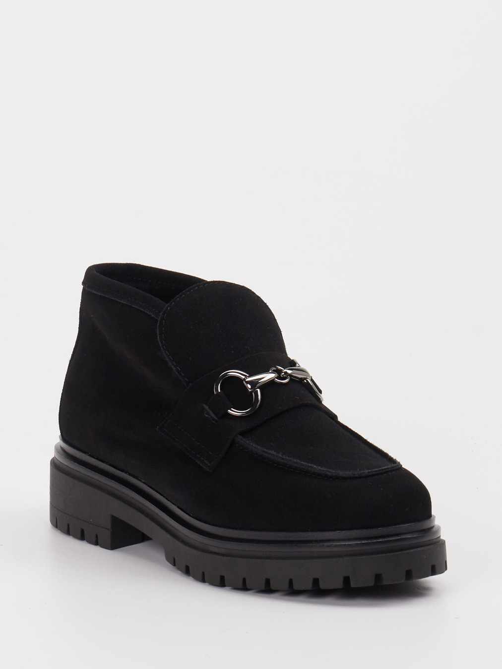 Konstantin Starke – Stiefeletten aus Veloursleder schwarz