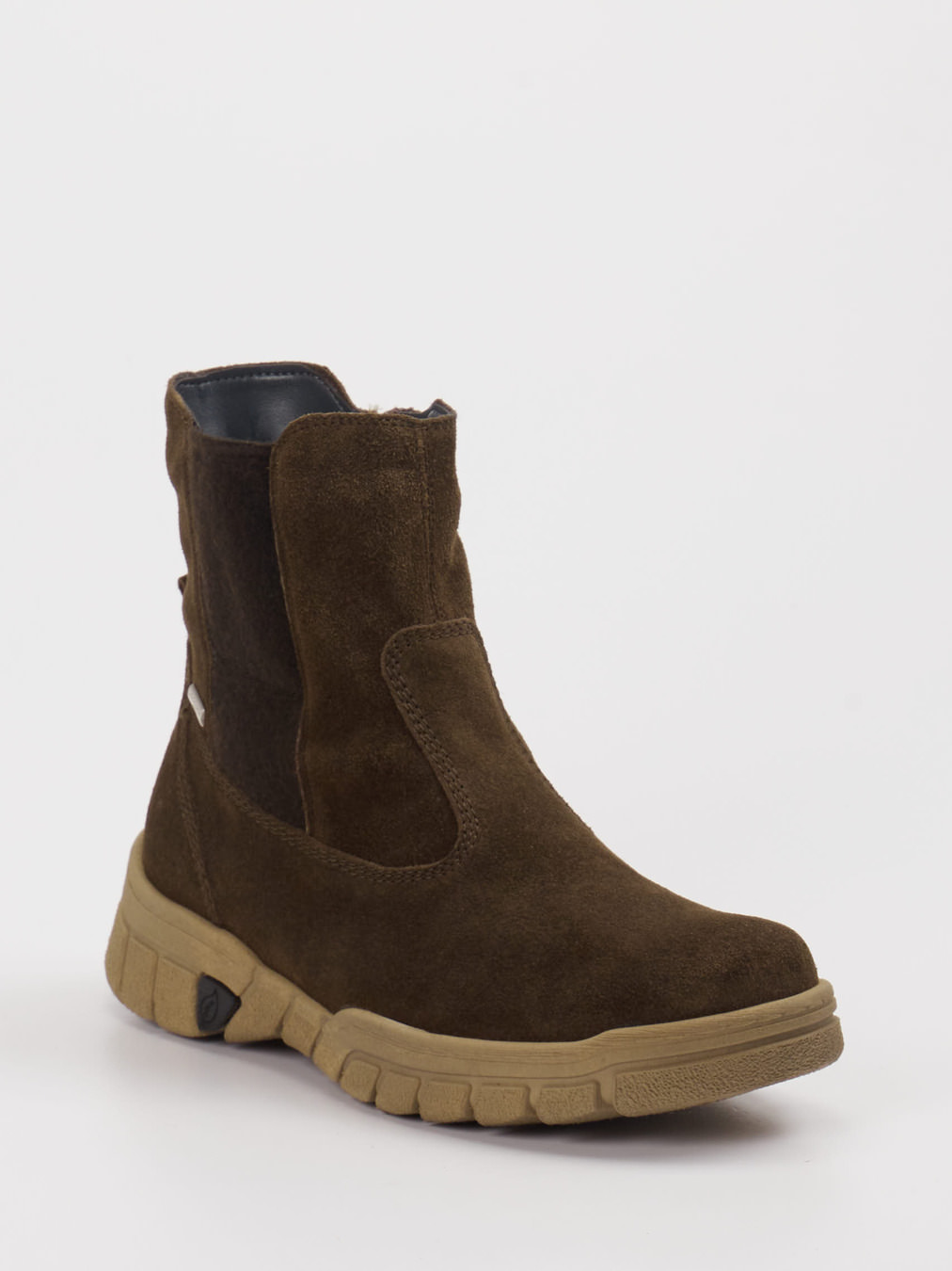 Waldläufer – Chelsea Boots aus Veloursleder olivbraun