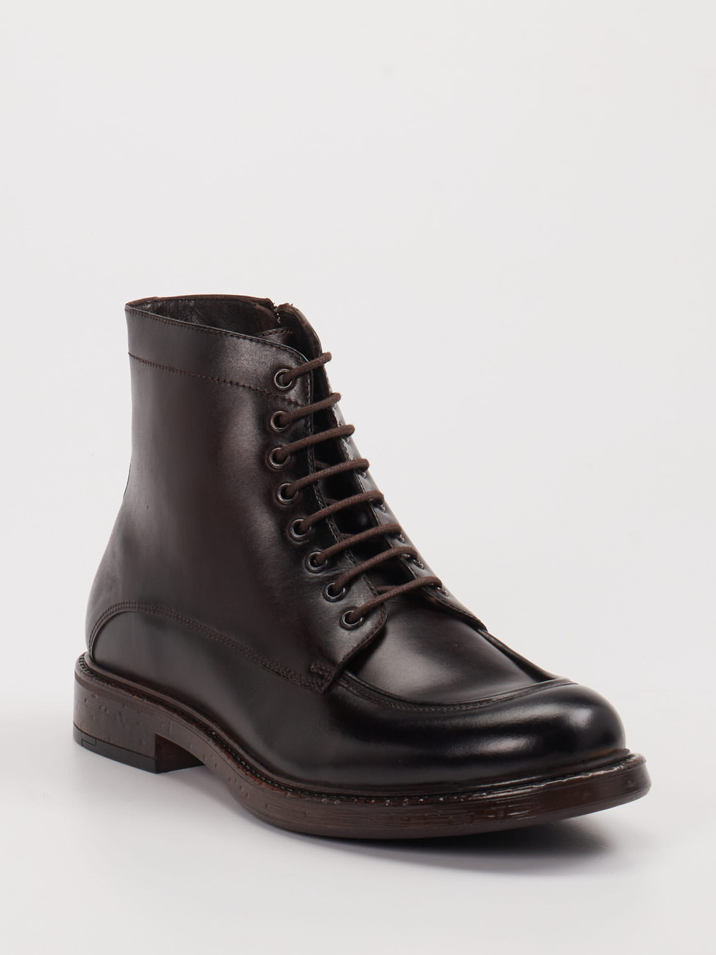 Ralph Harrison – Schnürboots aus Kalbleder Dunkelbraun