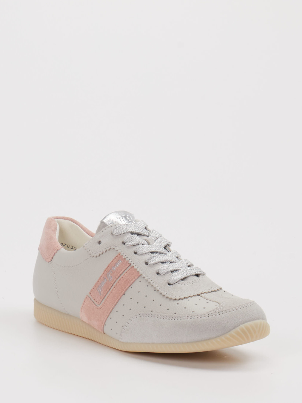 Paul Green – Sneaker aus Ledermix in Offwhite