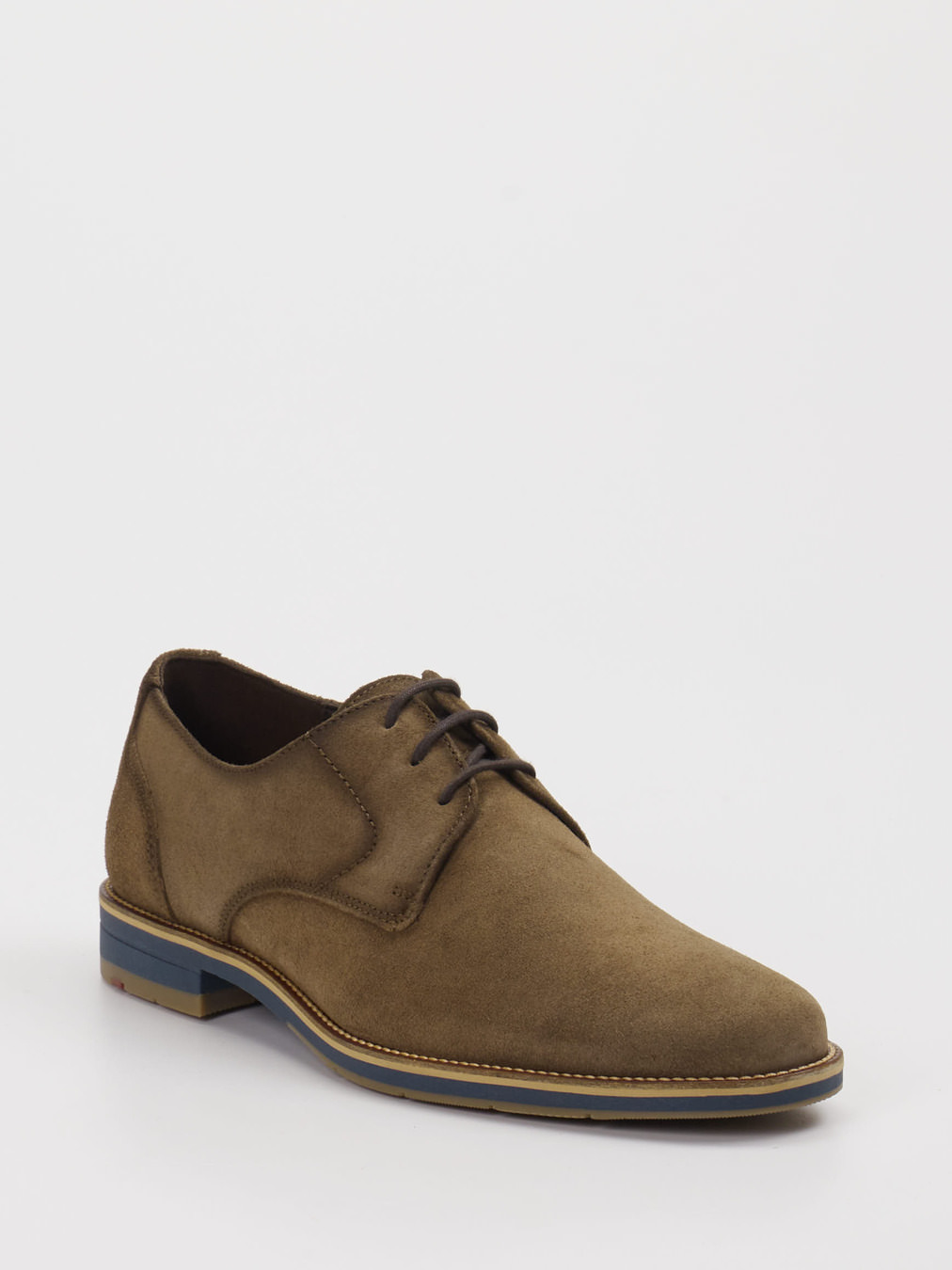 Lloyd – Derby-Schuhe aus Veloursleder Olivbraun