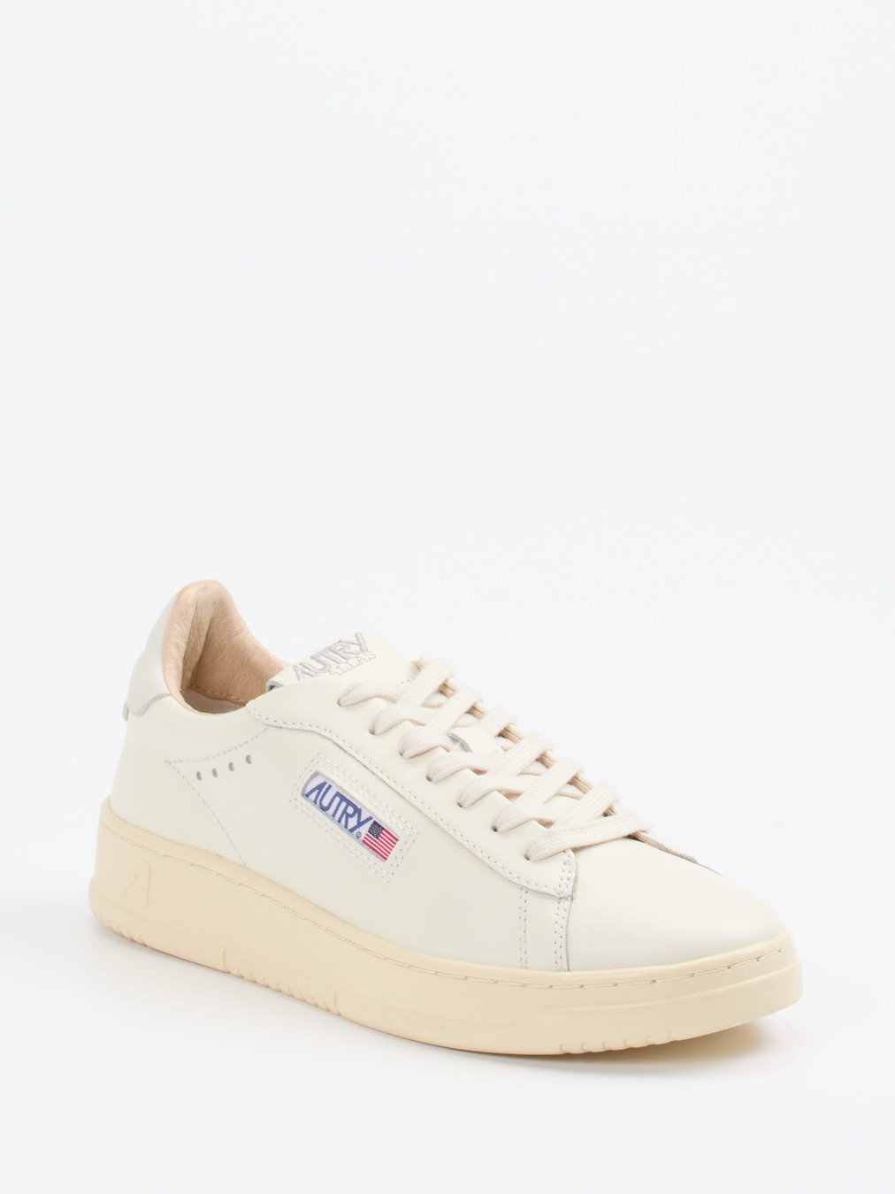 Autry – Low-Top-Sneaker aus Kalbleder cremeweiß