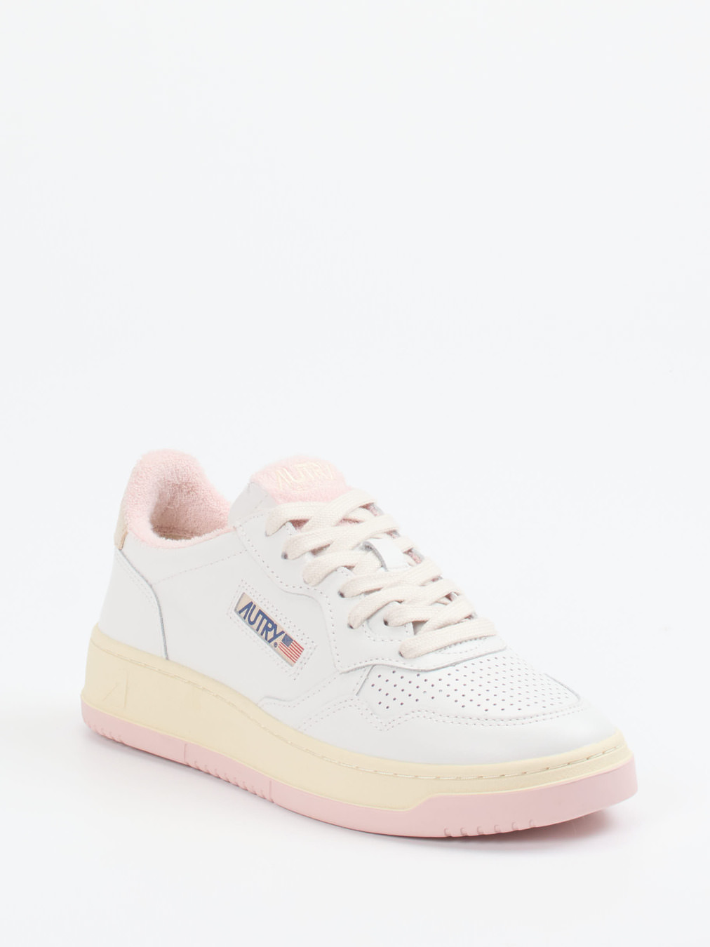 Autry – Sneaker aus Leder mit Pastellakzenten