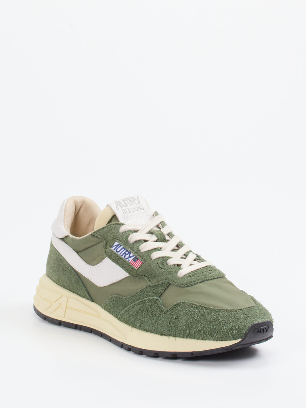 Autry – Sneaker aus Veloursleder Olivgrün