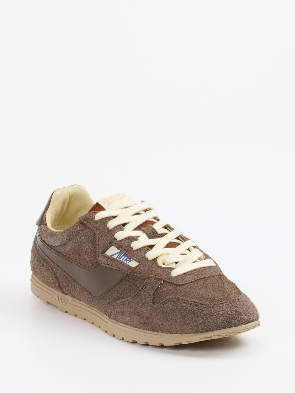 Autry – Retro-Sneaker aus Veloursleder braun