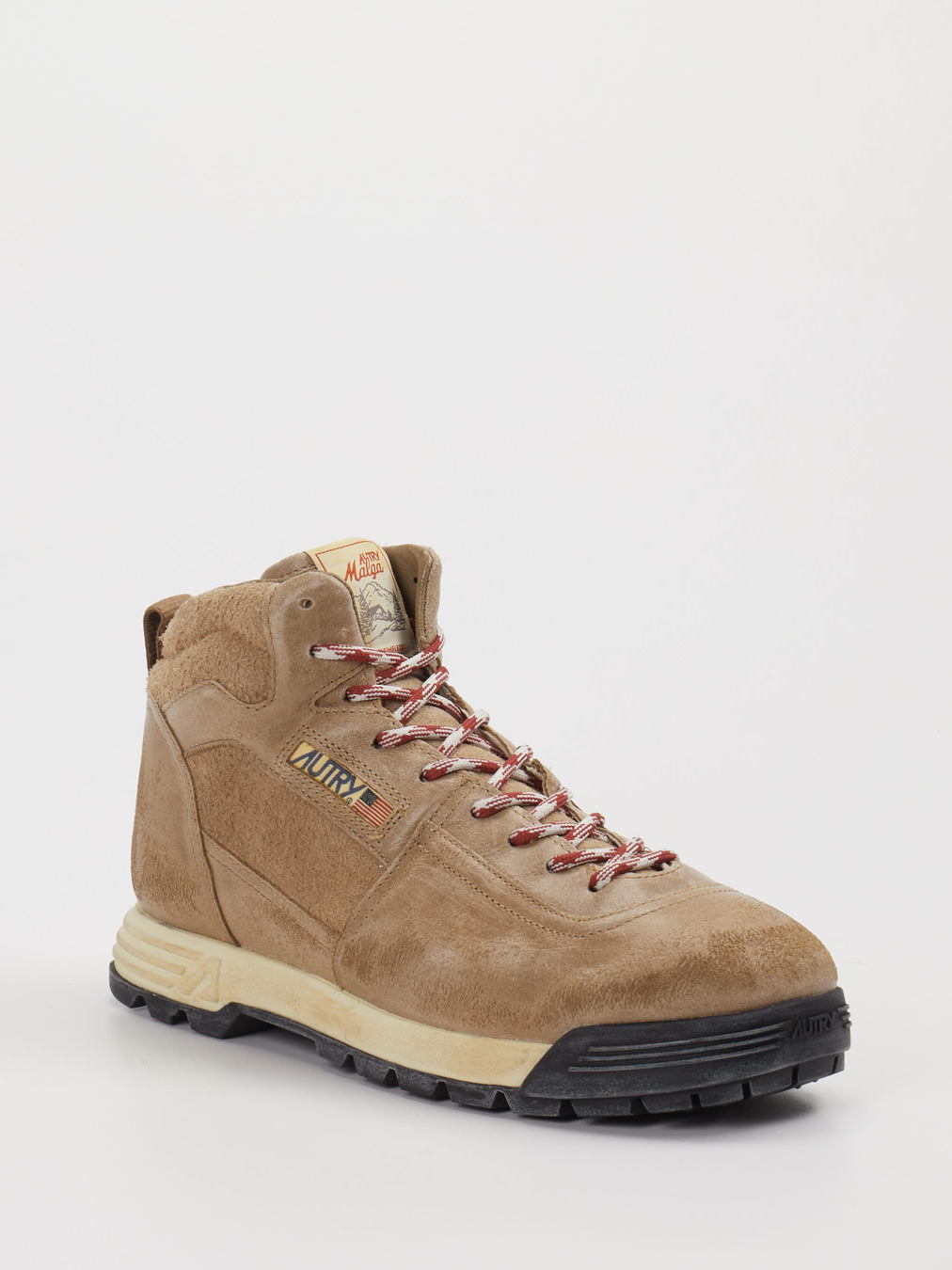 Autry – Wanderstiefel aus Veloursleder sandbeige
