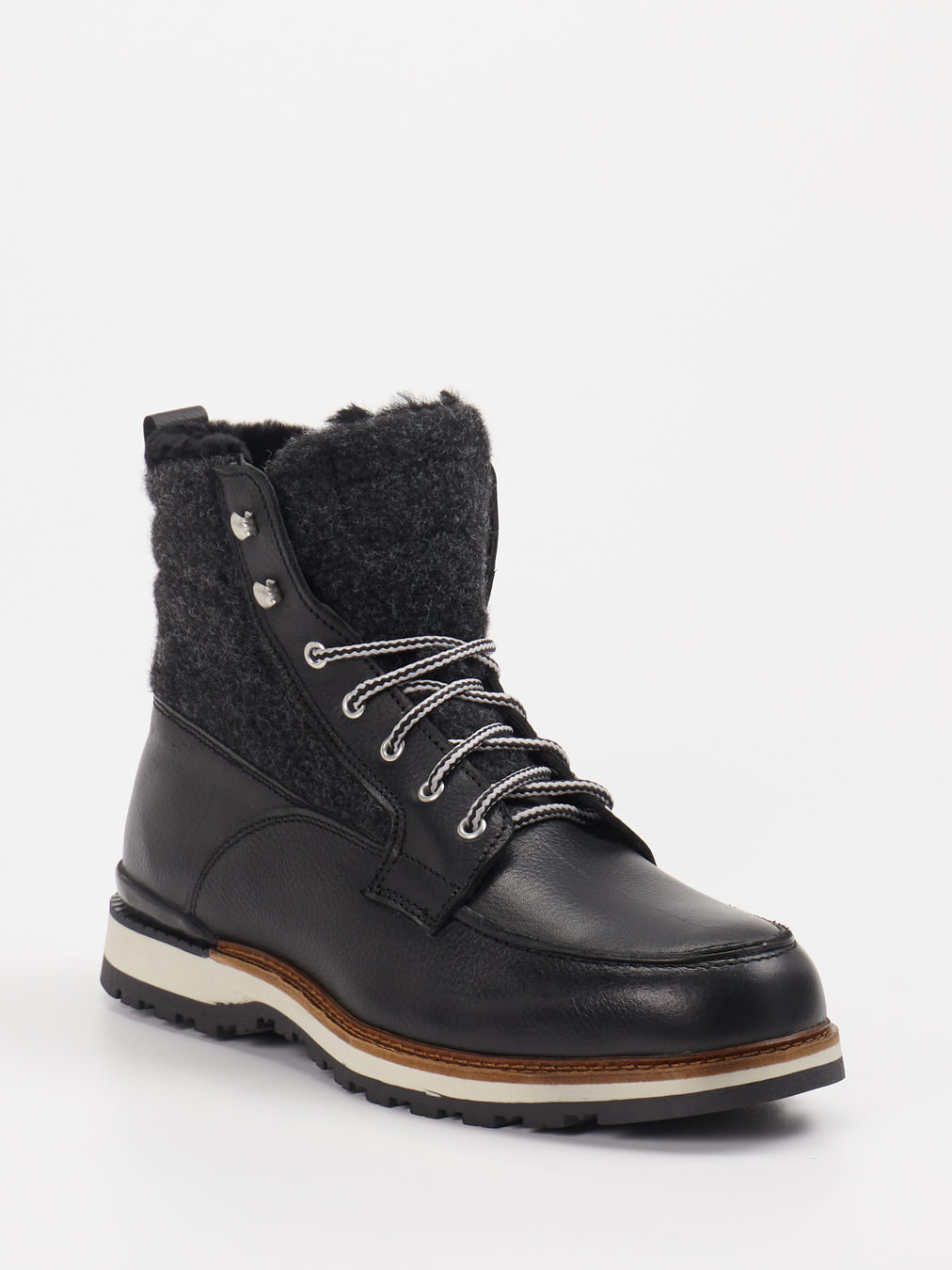 Ralph Harrison Country – Schnürboots aus Leder schwarz