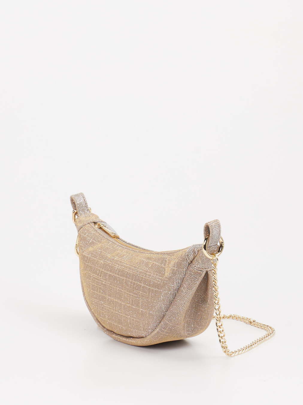 Konstantin Starke – Schultertasche aus Leder goldfarben