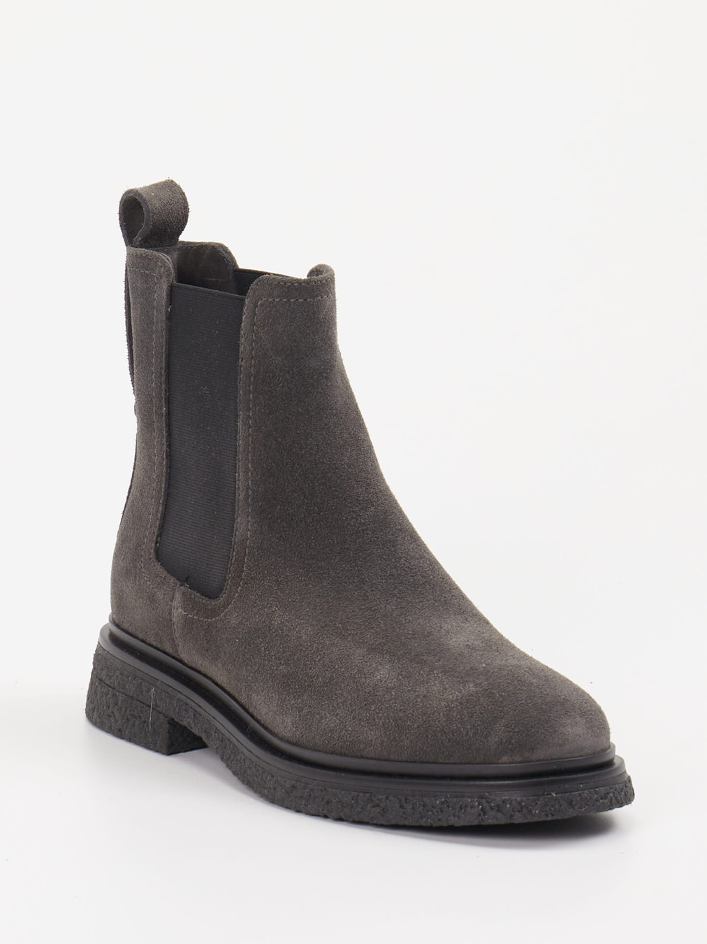 Marc O'Polo – Chelsea Boots aus Veloursleder grau