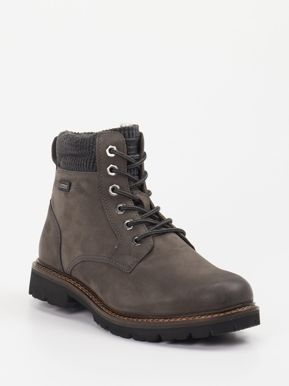 Sioux – Schnürboots aus Nubukleder Anthrazitgrau