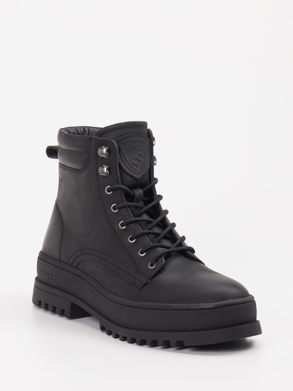 Blauer – Schnürboots aus Kalbleder schwarz