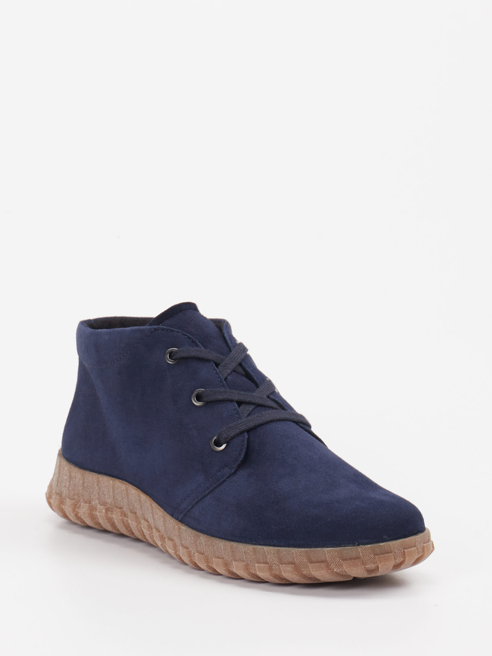 Semler – Desert Boots aus Veloursleder dunkelblau