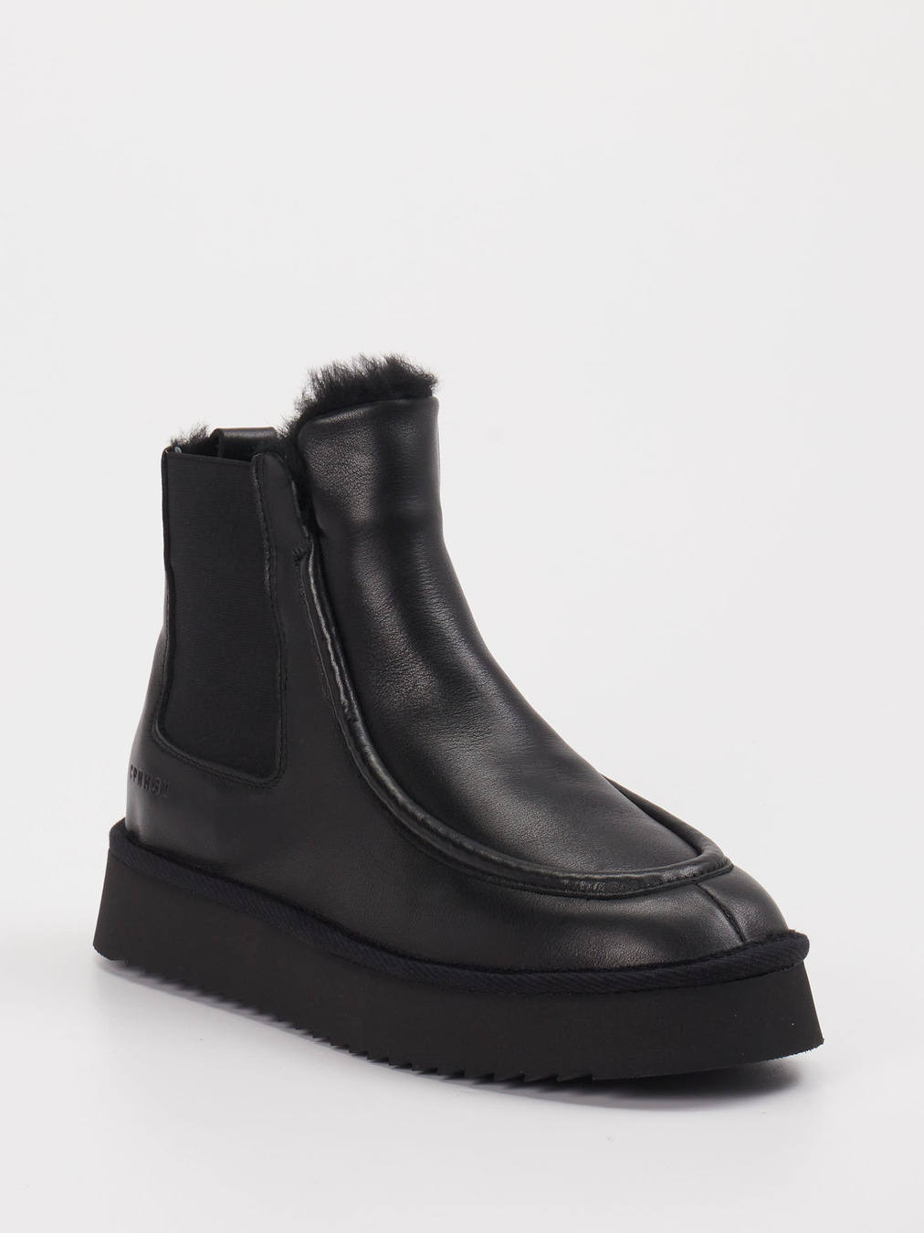 Copenhagen – Stiefeletten aus Leder in Schwarz