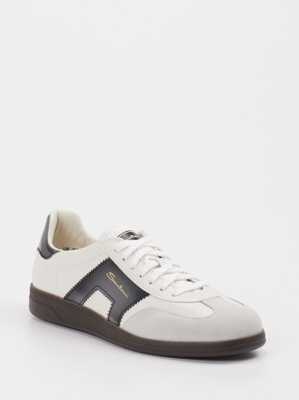 Santoni – Retro-Sneaker aus Leder Offwhite