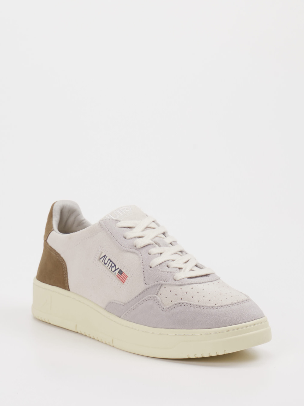 Autry – Sneaker aus Veloursleder in Beige