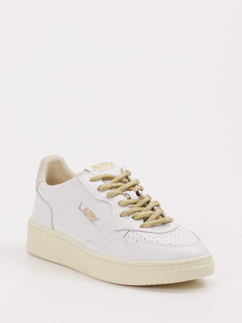 Autry – Sneaker aus Kalbleder mit Goldakzenten