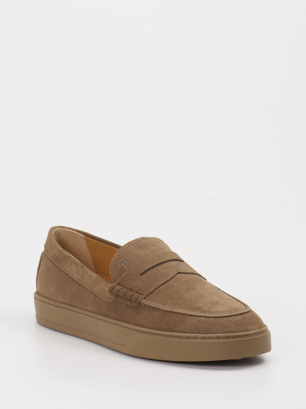 Tod's – Slipper aus Veloursleder sandbraun