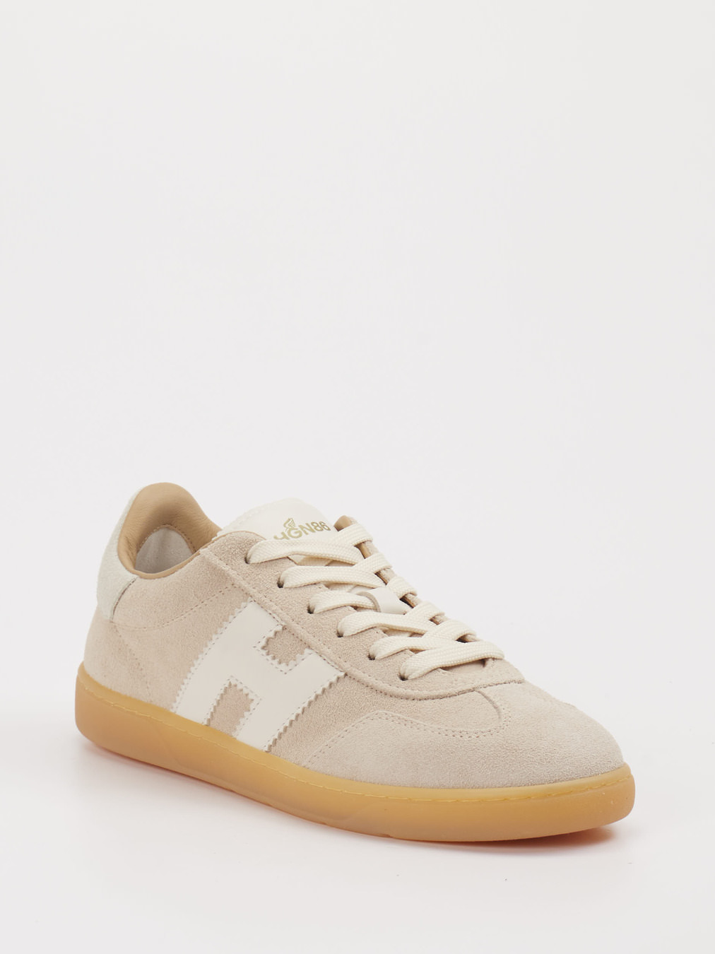 Hogan – Sneaker aus Veloursleder in Beige