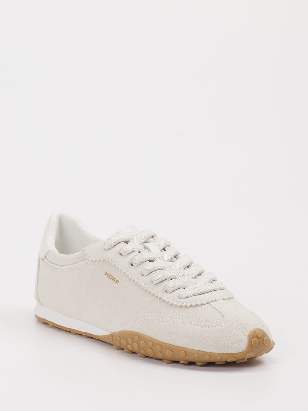 THE HOFF BRAND – Sneaker aus Veloursleder Offwhite