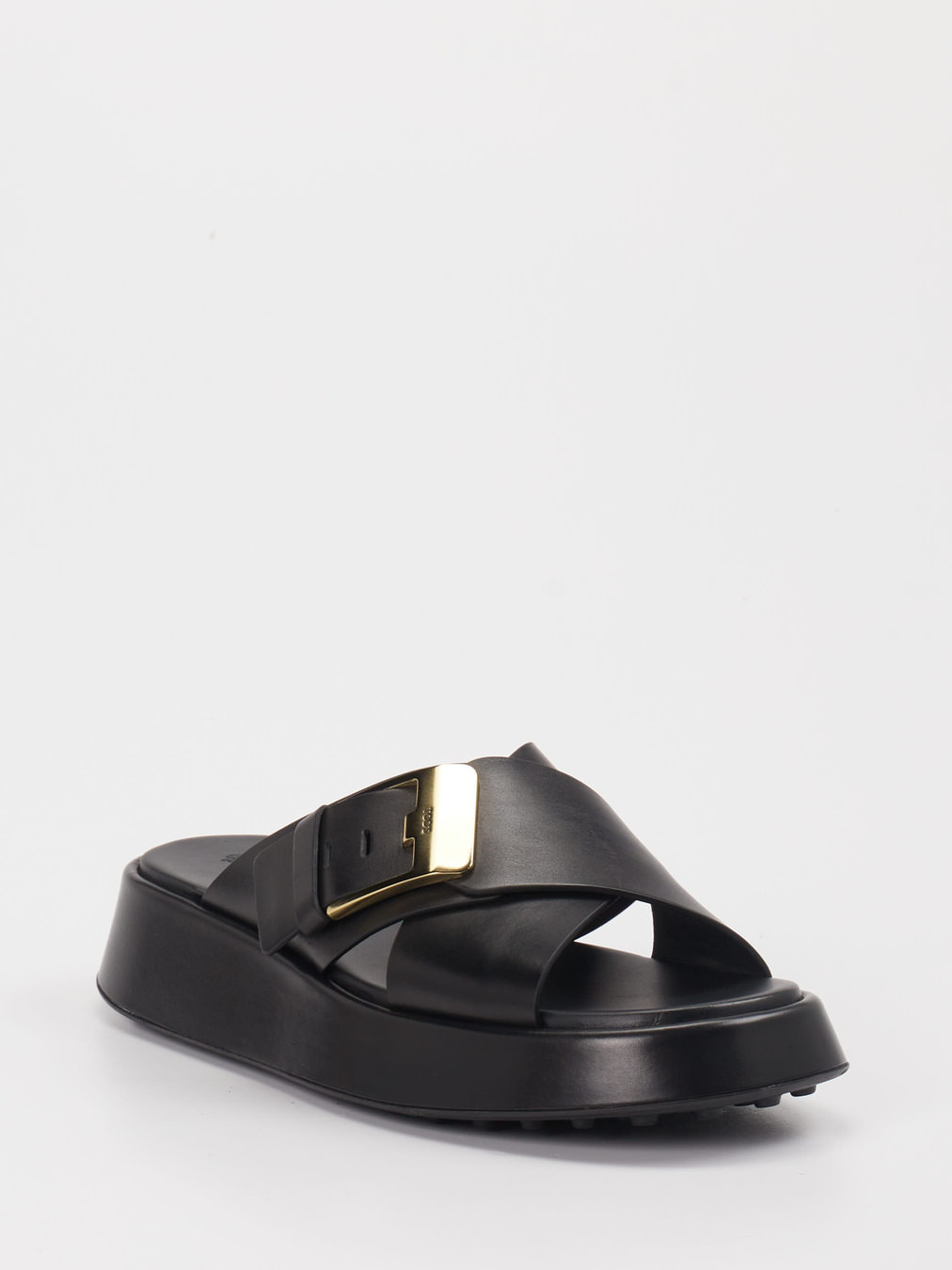 Tod's – Slides aus Lammleder Schwarz