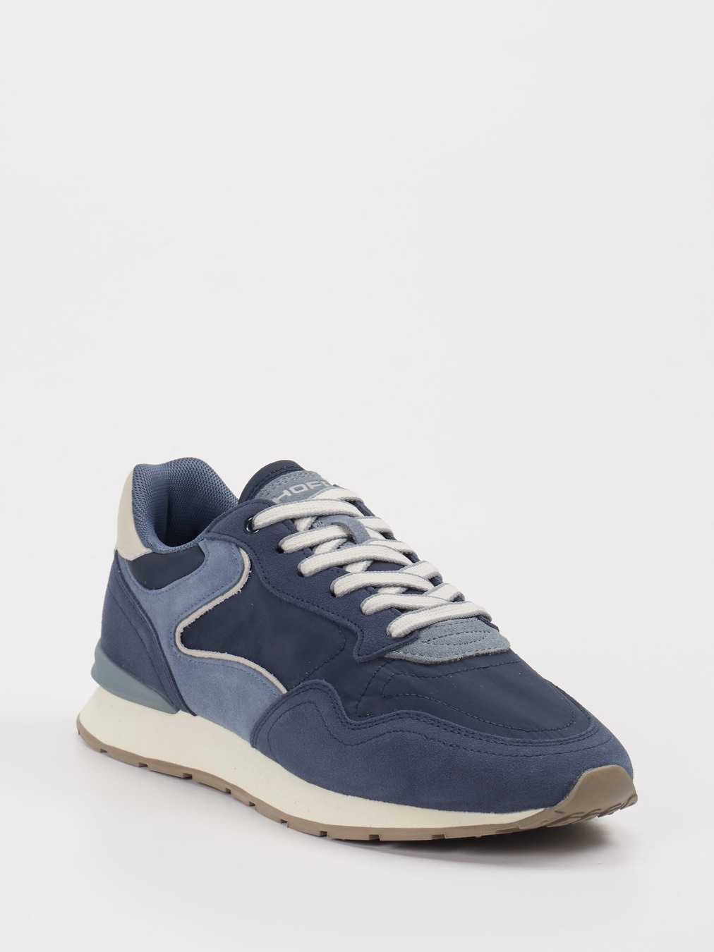 THE HOFF BRAND – Sneaker aus Textil und Lederoptik marineblau