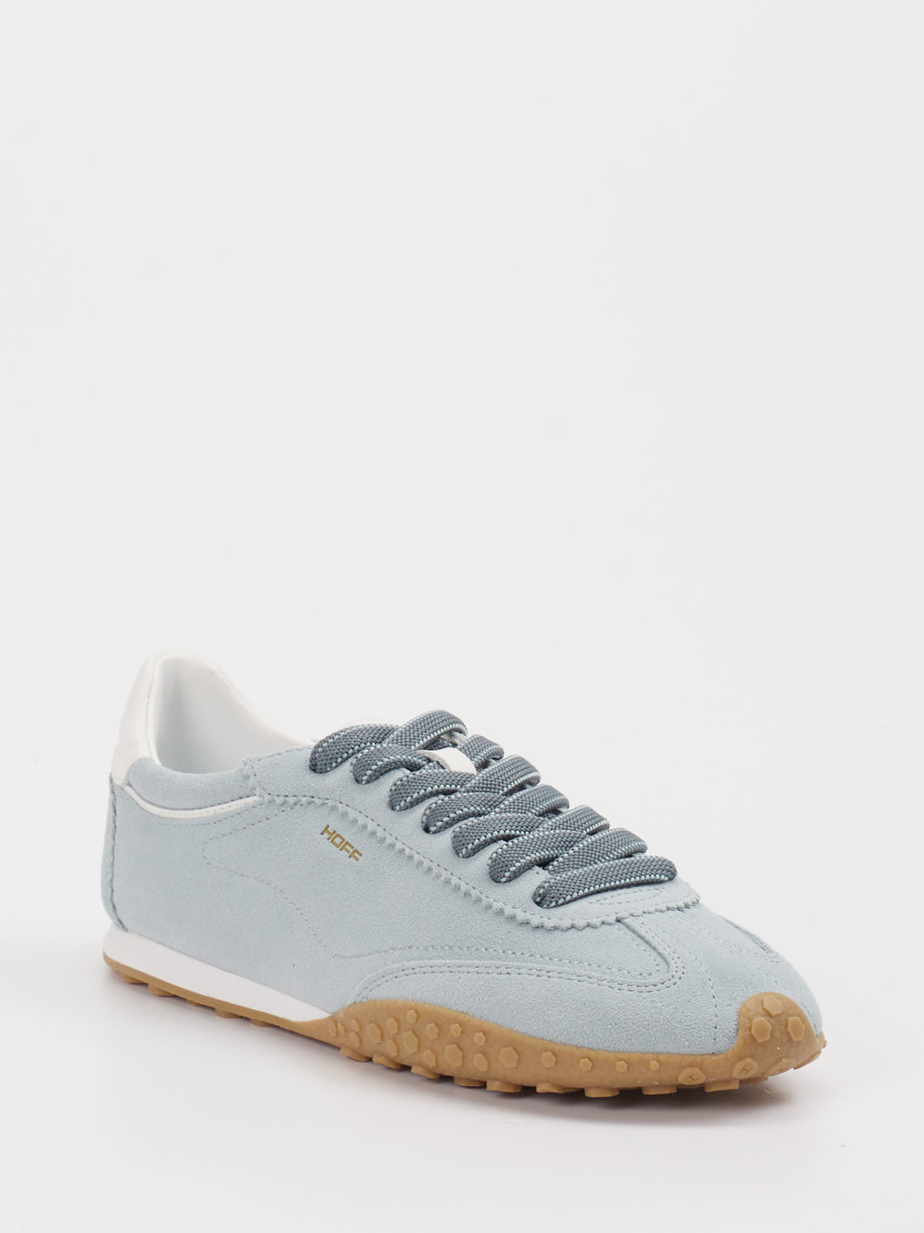 THE HOFF BRAND – Sneaker aus Veloursleder taubenblau