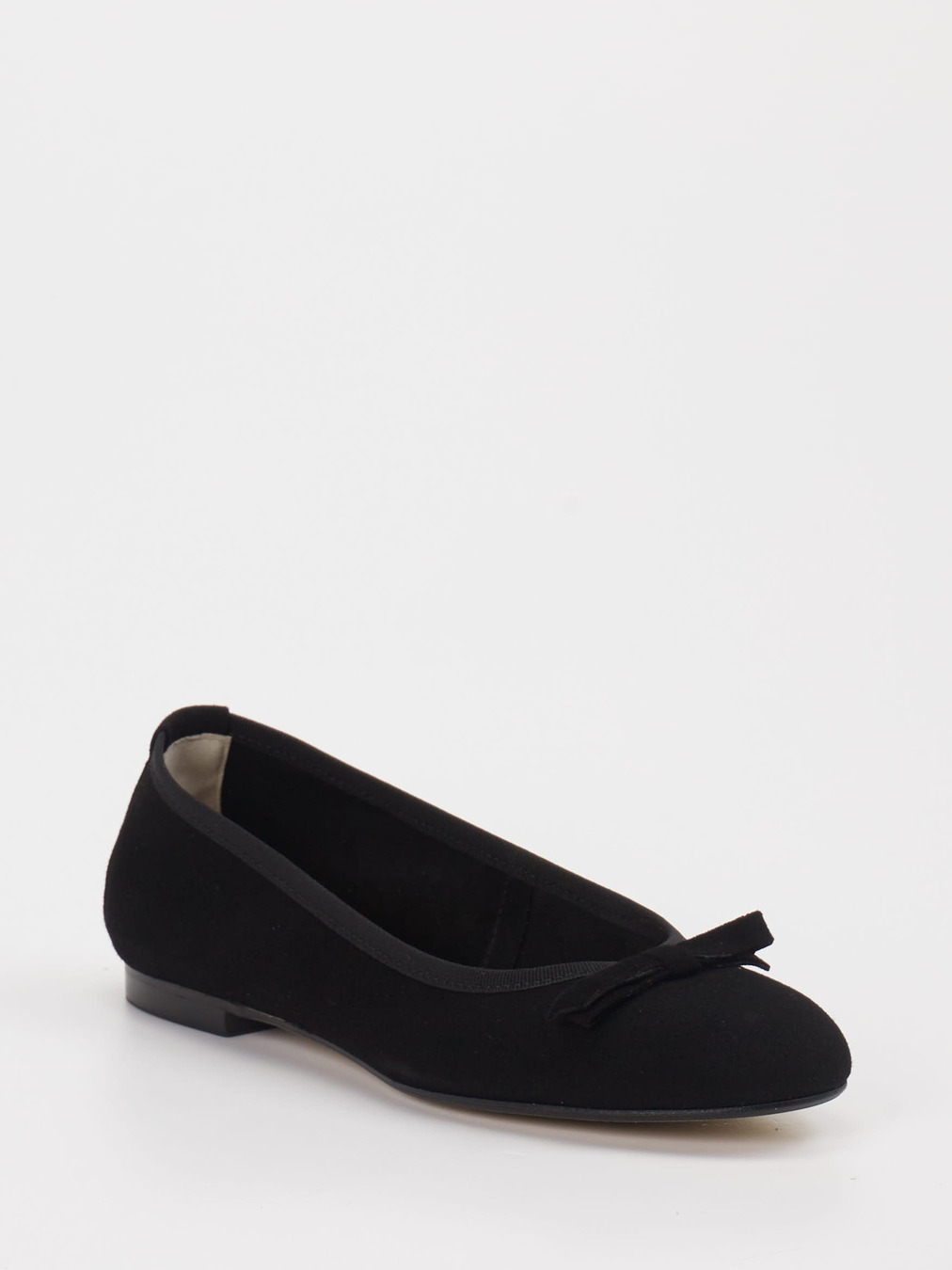Andrea Puccini – Ballerinas aus Veloursleder schwarz