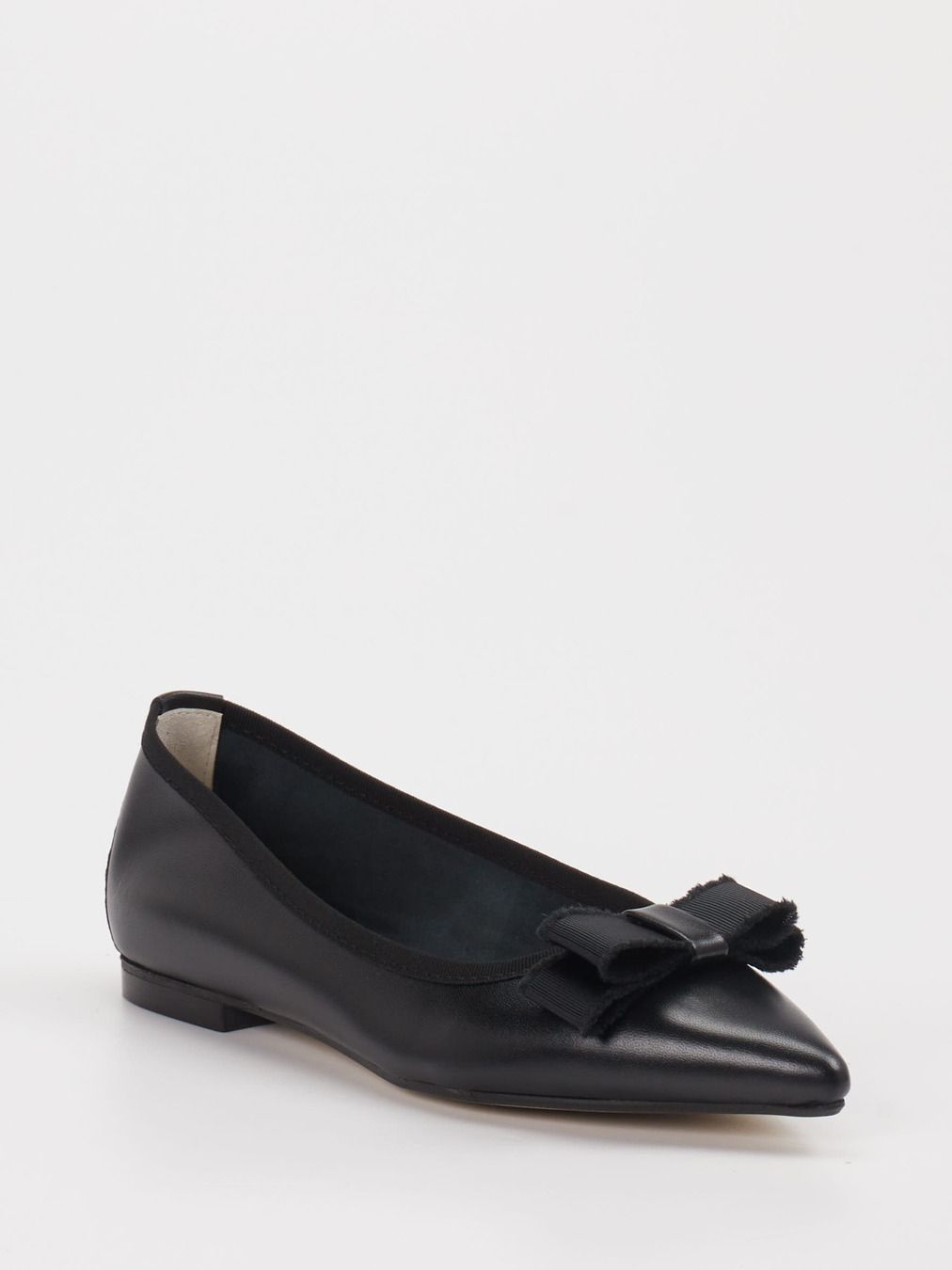 Andrea Puccini – Spitzballerinas aus Lammleder Schwarz