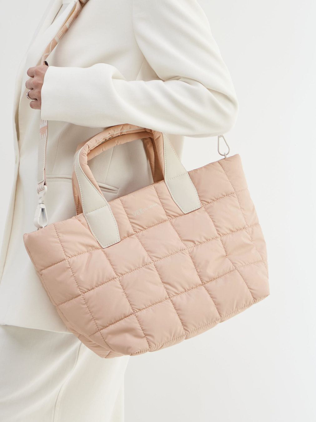 VeeCollective Berlin – Shopper aus Nylon in Puderrosa