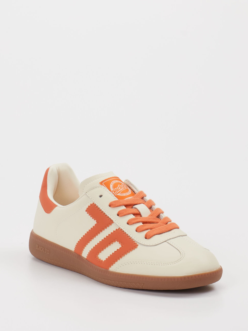 Back 70 – Retro-Sneaker aus Kalbleder cremeweiß