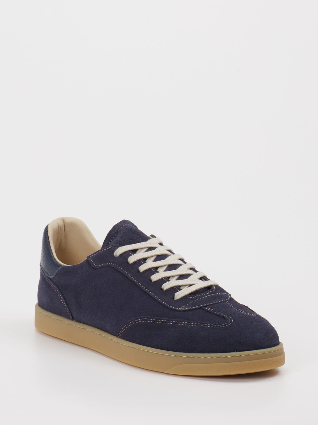 Konstantin Starke – Sneaker aus Veloursleder Dunkelblau