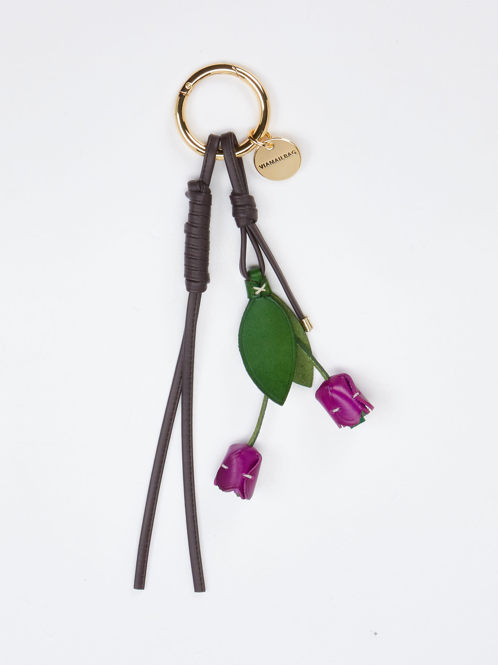 Viamailbag – Taschenanhänger aus Kunstleder Violett