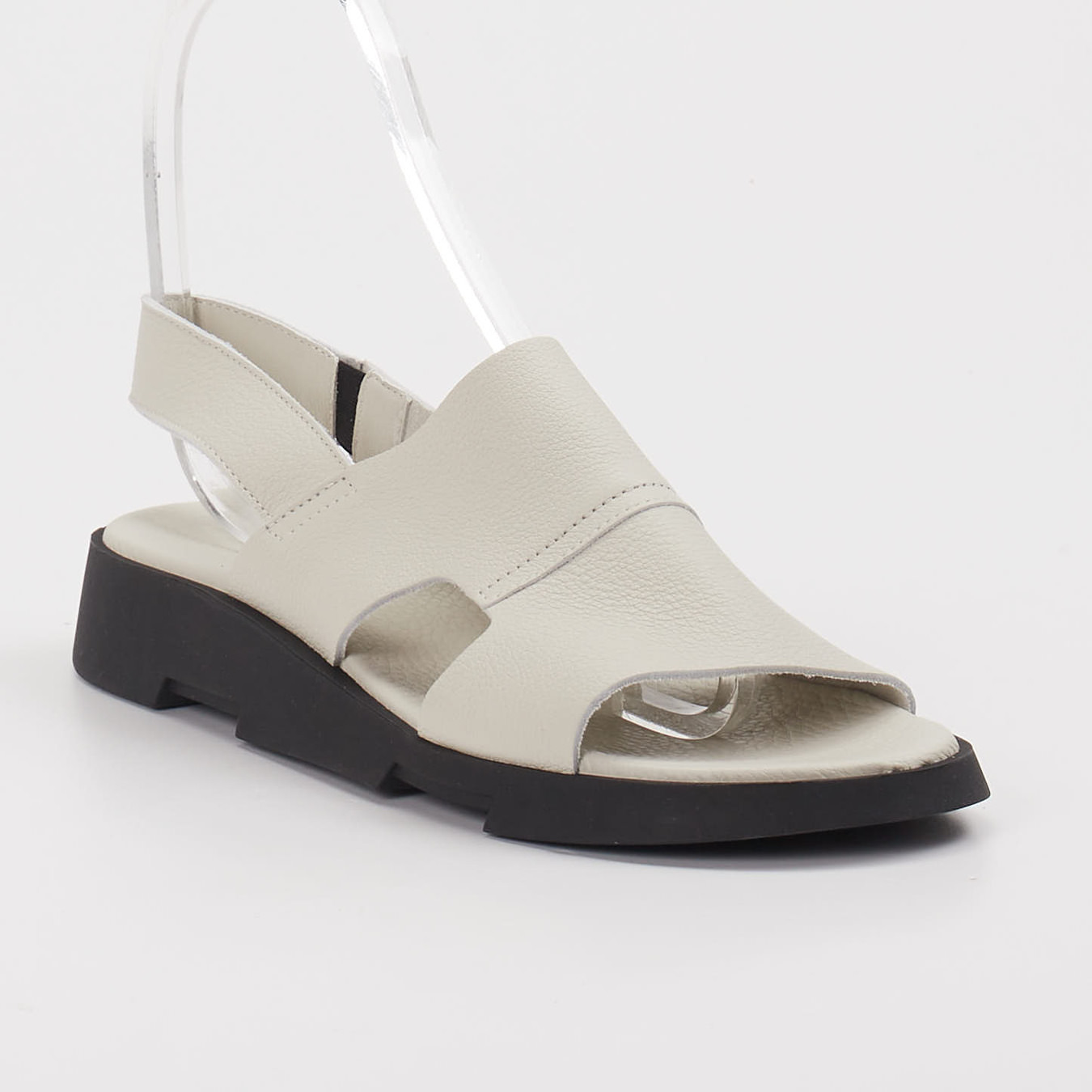 Arche – Slingback-Sandalen aus Känguruleder cremeweiß